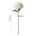 thumbnail image 3 of 18.5 inch Lifelike Artificial Hydrangea Large Real Touch Flowers Artificial Flowers Dry Flowers Outdoor Wedding Christmas Office Family Party Living Room Table Decoration （White）, 3 of 6