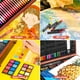thumbnail image 4 of Art Supplies Caliart, set de arte de madera de lujo con estuche, paquete de 153 unidades, 4 of 7