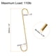 thumbnail image 2 of Ganchos en S largos Uxcell de 4 piezas de 12 pulgadas para colgar, ganchos en S para colgar plantas y utensilios de cocina, dorado, 2 of 6