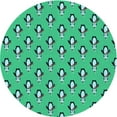thumbnail image 1 of Ahgly Tapis d'Intérieur Lavable en Machine Carré Transitionnel Moyen Vert Printemps, 3 Pieds Carré, 1 of 7