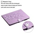 thumbnail image 2 of SaniMore Wallet Case for iPad 10th Generation 10.9" 2022 with Card Slots Pencil Holder Magnetic Clsap Kickstand Full Protective PU Leather Glitter Embossed Cover for iPad 10th Gen, Purple, 2 of 7