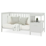 Delta Children Alice 5-in-1 Convertible Crib and Changer - Greenguard Gold Certified, Moonstruck Grey