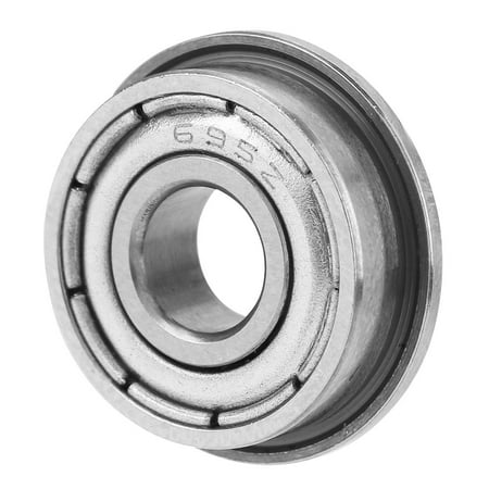 

CNMF Steel Bearing 5x13x4mmBearing 10pcs F695ZZ Double-shielded Miniature Flanged Bearings Silver