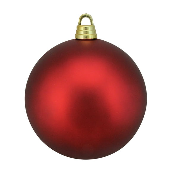 Northlight 12" Shatterproof Matte Christmas Ball Ornament - Red