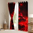 thumbnail image 3 of Feelyou Futuristic Automobile Sport Curtains Pack of 2 (42x84 Each), 3D Horse Animal Curtains Blackout, Neon Glowing Honeycomb Bedroom Curtains, Blackout Curtains Room Decor, 3 of 6