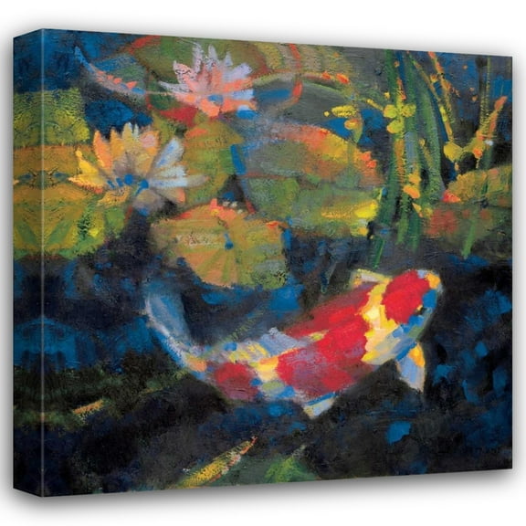 Leif Ostlund 20x20 Gallery Wrapped Canvas Wall Art Titled - Water Garden I