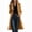 Khaki, variant on Women's Solid Long Sleeve Velvet Jacket Open Front Cardigan Coat with Pockets Outerwear