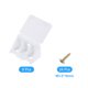 thumbnail image 3 of Uxcell 8 Pcs Soportes de esquina de plástico de 90 grados 0.87*1.67*0.87 pulgadas con 24 Pcs Tornillos Blanco, 3 of 6