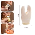 thumbnail image 3 of Pelador de ajo, fácil de usar, resistente, portátil, para el hogar, con pinzas de cangrejo y rallador de jengibre. Blanco, 3 of 9