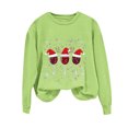 thumbnail image 5 of My Items Talove Long Sleeve Shirts for Women Graphic Printed Sweatshirt Fall Fashion Must Haves Red Long Sleeve Shirt Womens Tops Casual Loose Fit Christmas Shirts, 5 of 5