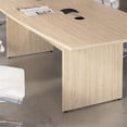 thumbnail image 3 of Scranton & Co Wood 96W Office Conference Table with Wooden Base in Natural Elm, 3 of 7