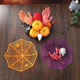 thumbnail image 4 of Cuenco de telaraña para Halloween, 1/3 piezas, negro, naranja, Morado, plato de fruta, paquete de cesta de dulces, decoración de truco o trato para Halloween, 4 of 4