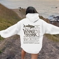 thumbnail image 2 of Fiaer Women Hoodies Long Sleeve Animal Letter Printed Drawstring Loose Fit Fall Hooded Sweatshirts with Pocket White M, 2 of 5