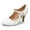 White Patent, variant on Chase & Chloe Mary Jane Shoes Women Oxford Pumps - Cute Low Kitten High Heels - Retro Vintage Shoes for Women 1950s Mary Janes Round Toe Shoe with Ankle Strap - Women Dress Shoes