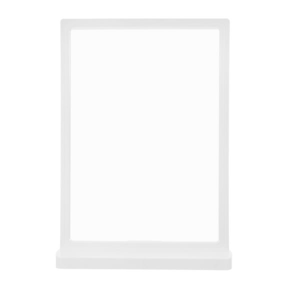 Plastic T Shaped Vertical Menu Stand A4 Size Poster Display Photo Frame Business Card Holder