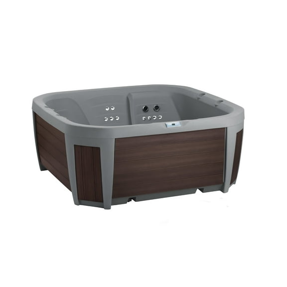 All New 2025 HydroLuxe BALI LOUNGER Taupe/Brown Hot Tub - 5-person, 46 Jets, 230v