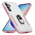 thumbnail image 6 of for Samsung Galaxy A54 5G Case, Slim Fit Military Grade Drop Tested Dual Layer Shockproof Case with 360 Ring Holder Kickstand Protective Rugged Car Magnetic Non-Slip Phone Case,White+Pink, 6 of 10
