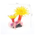 thumbnail image 3 of Simulation Silicone Coral for Aquarium Fish Bowl Decoration yellow, 3 of 8