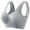 29# Gray, variant on Womens Wire Free Seamless Comfort Bralette V Neck Wide Fixed Shoulder Straps Subtle Jacquard Knit Soft Stretch Everyday Sleep Lingerie Blue L