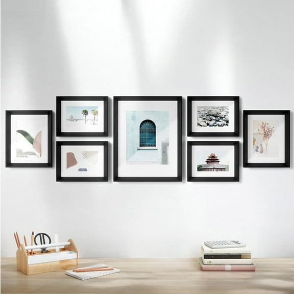 Umbra Gallery Photo Frames 7 Piece - BLACK