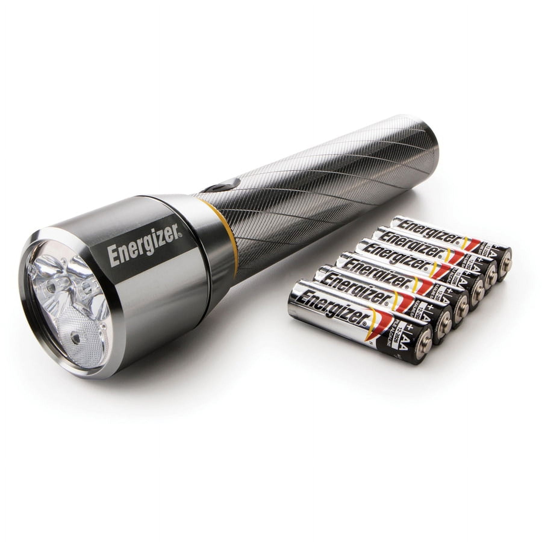 Eveready Vision Hd Focus Large Flashlight - Aa - Metal - Chrome