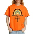 thumbnail image 1 of Ounisa T-Shirt d'Été pour Femmes Saint-Valentin Mignon Cœur Graphique Ample Col Rond Manches Courtes Hauts Décontractés Vêtements Amples, 1 of 4