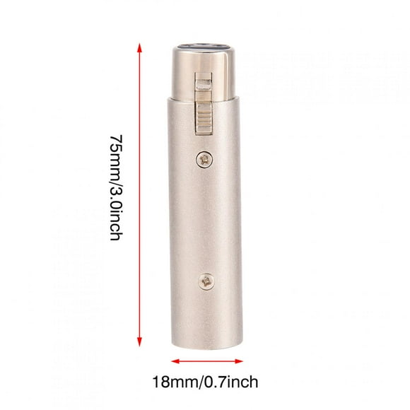 Sonew 2Pcs 3-Pin XLR Male to Female Socket Audio Microphone Mic Extension Adapter Connector , 3pin xlr connector, xlr male to female connector