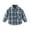 Blue1, variant on Lmnyox Kids Button Down Shirt Cotton Plaid Long Sleeve Collared Blouses with Pocket Dressy Casual Shirts Tops