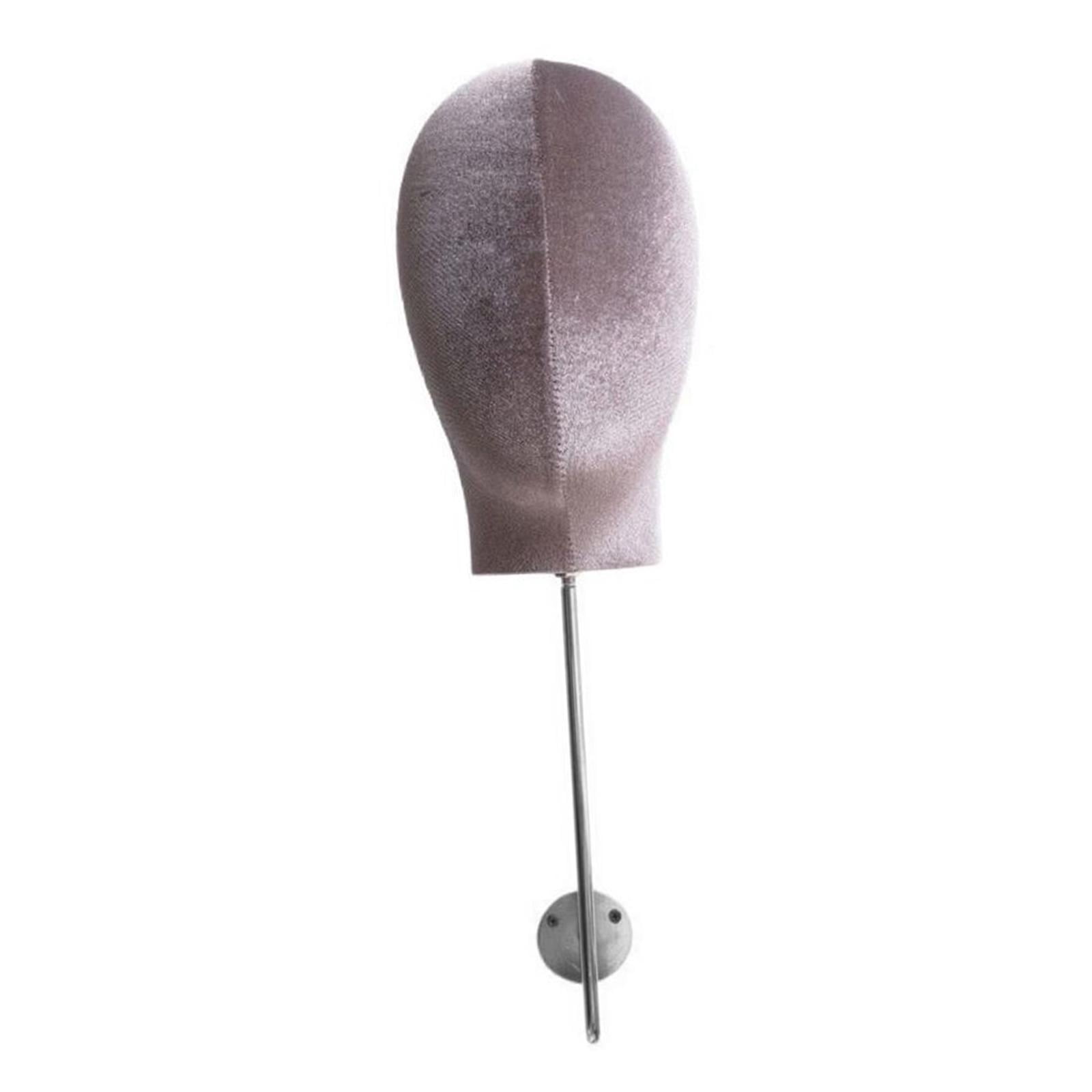 Serenable Mannequin Head Model, Hat Display, Mannequin Head, Modern Fashionable Portable Storage Rack for Making Styling Shopping Malls Gray