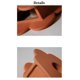 thumbnail image 4 of Florero de cerámica NQ Decoración Geométrica Naranja rojo, 4 of 4