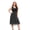 Black, variant on Women's Plus Size V-Neck Sleeveless Midi Dress Elegant Everyday Flattering Fit 1XL 2XL 3XL 95% Polyester 5% Spandex