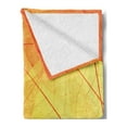 thumbnail image 2 of Orange Soft Flannel Fleece Throw Blanket, Autumn Nature Fall Season Themed Dried Leaves with Skeleton Vivid Veins Close, Cozy Plush for Indoor and Outdoor Use, 60" x 80", Orange Yellow, by Ambesonne, 2 of 5