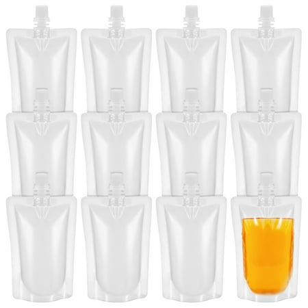 Oraceous 50pcs Smoothie Pouches 100ml Portable Water Bags for Shower Birthday Pool Party Supplies
