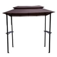 thumbnail image 2 of Summer 8x4 ft  Metal Gazebo with Soft Top Canopy - Light Brown, 2 of 10