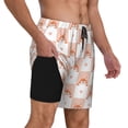 thumbnail image 2 of Fotbe love plaid fox Traje de Baño para Hombre – Shorts de Natación de Secado Rápido con Forro y Bolsillos-3X-Large, 2 of 6