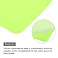 thumbnail image 4 of Uxcell 6 Pcs Iron on Patches Fabric Repair Patches for Clothes Fluorescent Green, 4 of 6