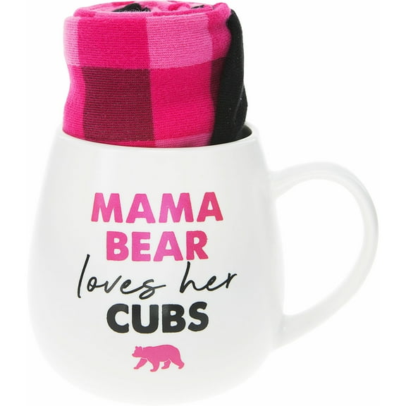 Pavilion Gift Company - Mama Bear - 15.5 oz Mug and Sock Set
