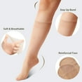 thumbnail image 2 of CAILDANL Sheer Knee High Stockings for Women, 6/12 Pairs Nylon Trouser Socks, 2 of 6