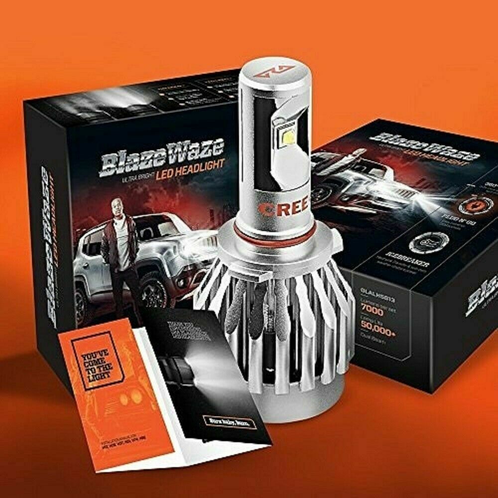 BlazeWaze 2x H8 Ultra Bright LED Headlight Lamp Base, 7000 LM Single Beam - image 1 of 7