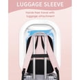thumbnail image 4 of Mochila MATEIN para portátil de 17 pulgadas rosa resistente al agua para mujer, 4 of 9