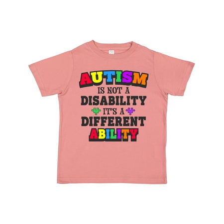 

Inktastic Autism is Not a Disability It s a Different Ability Gift Toddler Boy or Toddler Girl T-Shirt