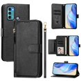 thumbnail image 3 of Funda para Motorola MOTO G40 FUSION/MOTO G60 Cartera de Mano con Cremallera y Correa Cruzada Desmontable, 3 of 5
