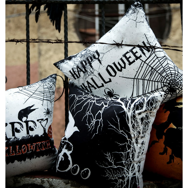 Halloween Throw Pillows Covers 18x18 Decorative Set Of 4 Couch Pillow  Covers Holiday Throw Pillows Covers For Bedroom Home Decor - AliExpress