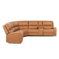thumbnail image 3 of Melbourne 122" Modern Power Motion 6-Piece Reclining Corner Sectional Sofa Set with Cup Holders, 3 of 11
