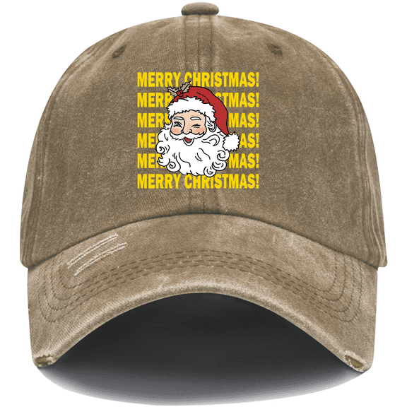 Merry Christmas Hat Christmas Santa Cap, Unisex Baseball Cap