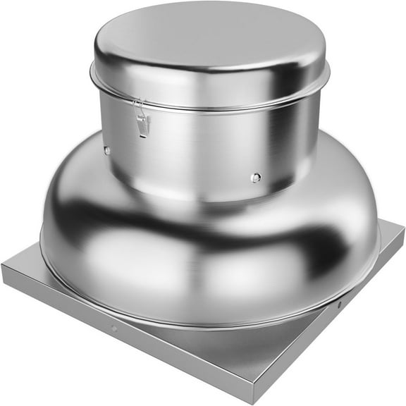 400 CFM Upblast Roof Exhaust Fan, High-Speed Direct Drive, Upgraded Motor, 25.59" Fan Base - Ideal for Restaurants, Factories, and Warehouses - Silent Operation & Weather-Resistant Design