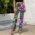 thumbnail image 4 of Mola De Panama Ocean High Waisted Casual Flared Trousers Summer Home Pants Gift Street Fashion Night Club Big Size Trousers, 4 of 5