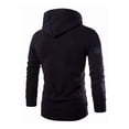 thumbnail image 3 of Sudadera Con Capucha Para Hombre De Color Sólido Deportivo, 3 of 8