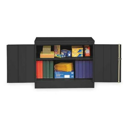 TENNSCO 3018BK Desk Storage Cabinet,Welded,Black