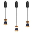 thumbnail image 1 of FSLiving Lampe de Pendaison Réglable à Levage Rétractable en Forme de J avec Abat-Jour en Aluminium Moderne pour Intérieur, Bleu - 3 Lumières, 1 of 8